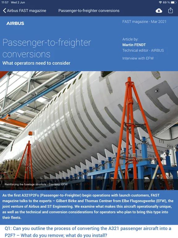 FAST magazine by Airbus iPad 應用截圖