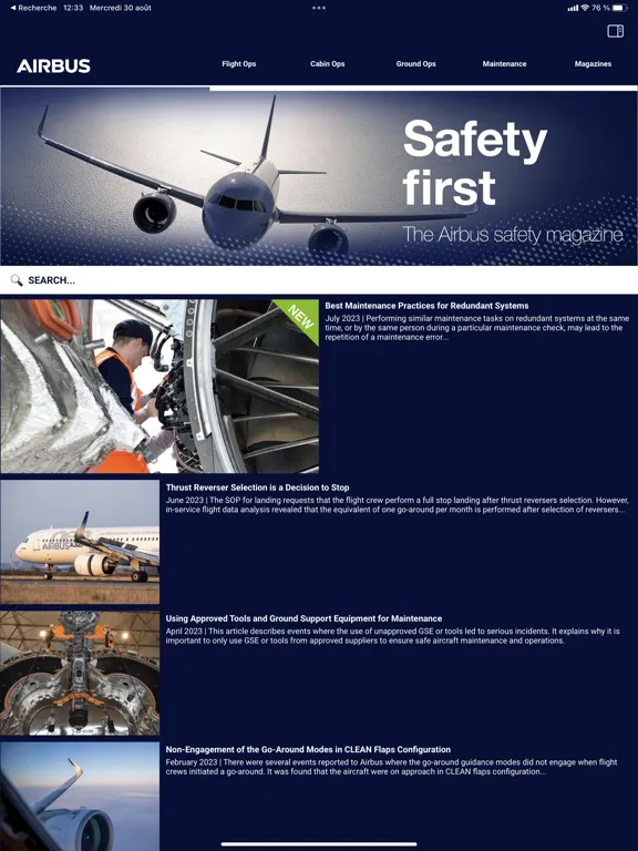Airbus Safety first iPad  Screenshots