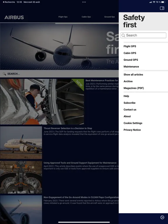 Airbus Safety first iPad  Screenshots