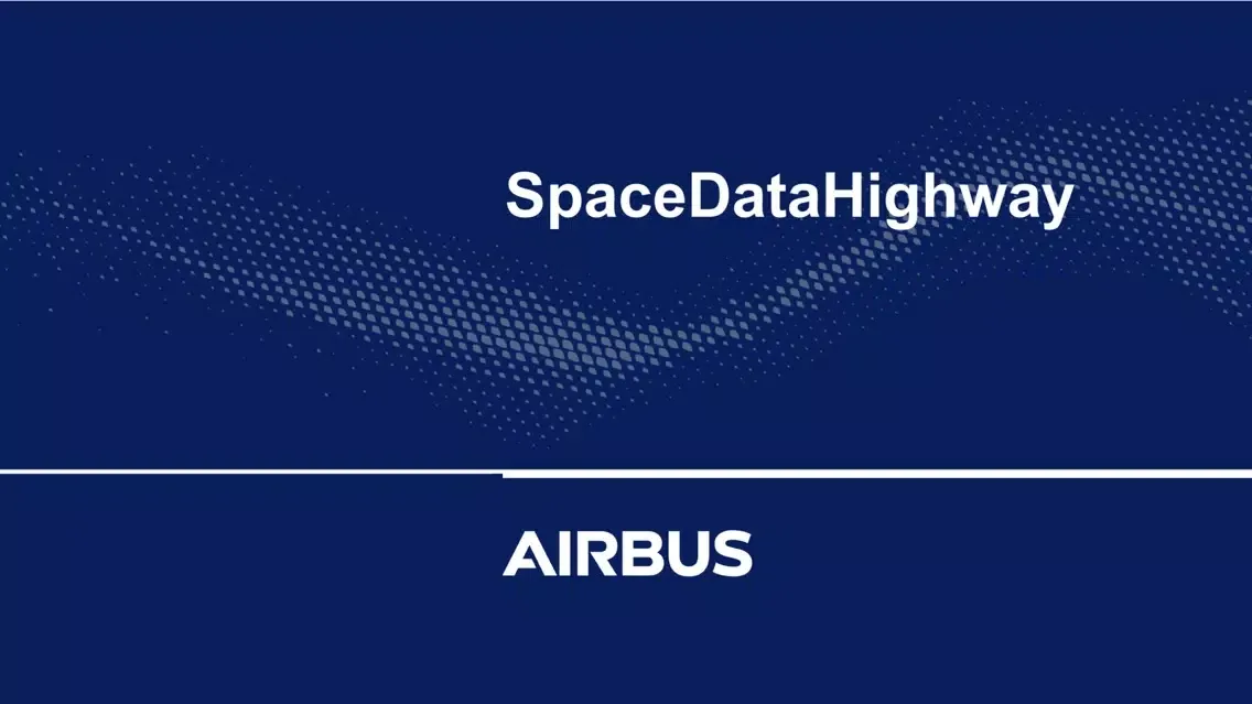 Capturas de tela do Airbus SpaceDataHighway