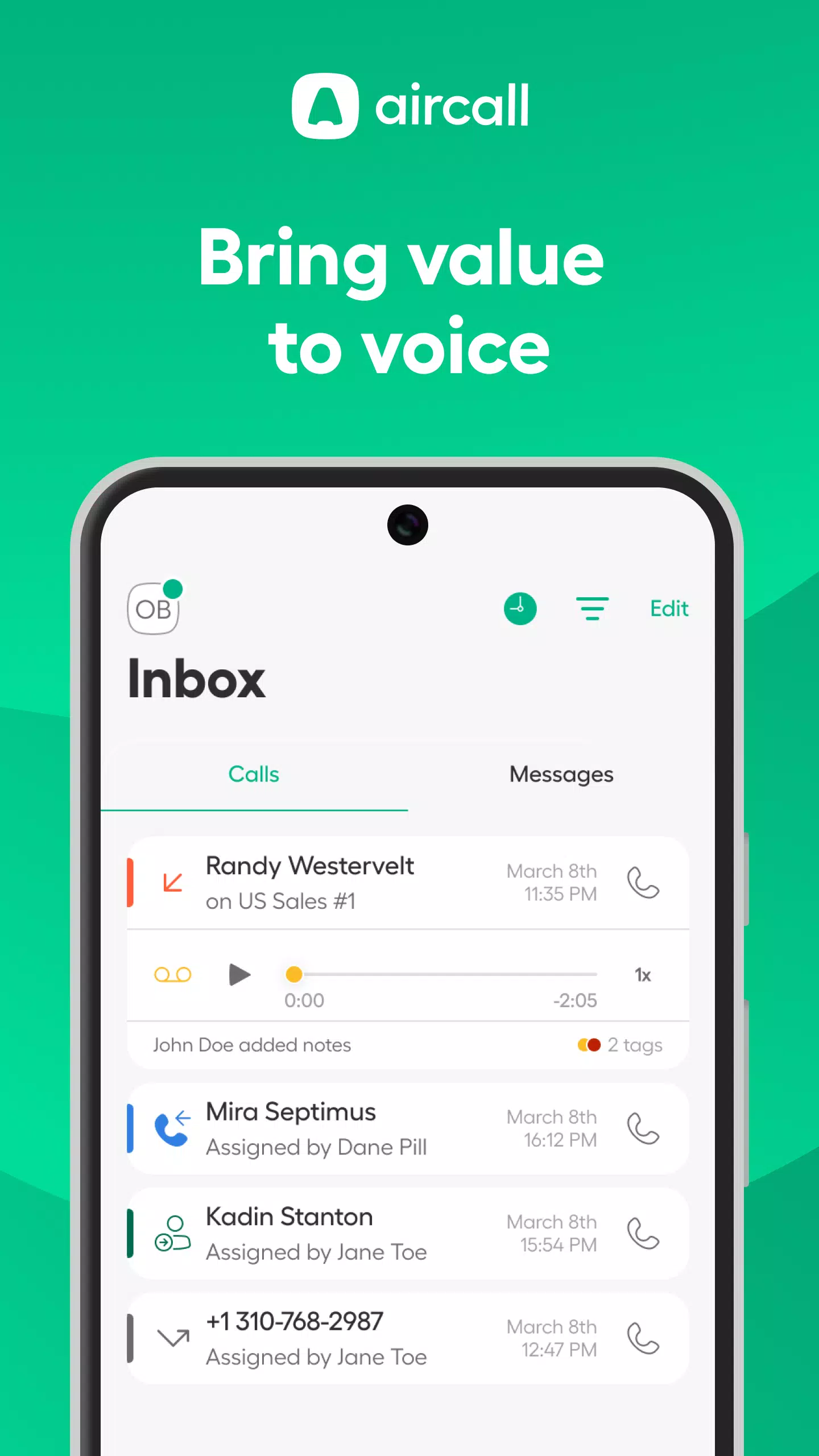 Aircall Screenshots