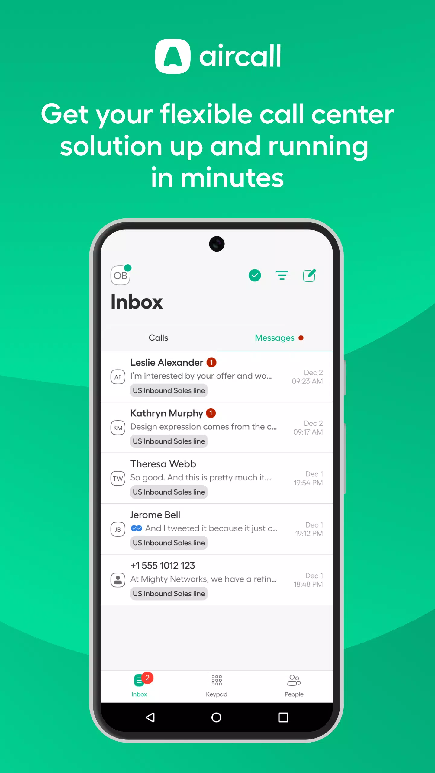 Aircall Screenshots