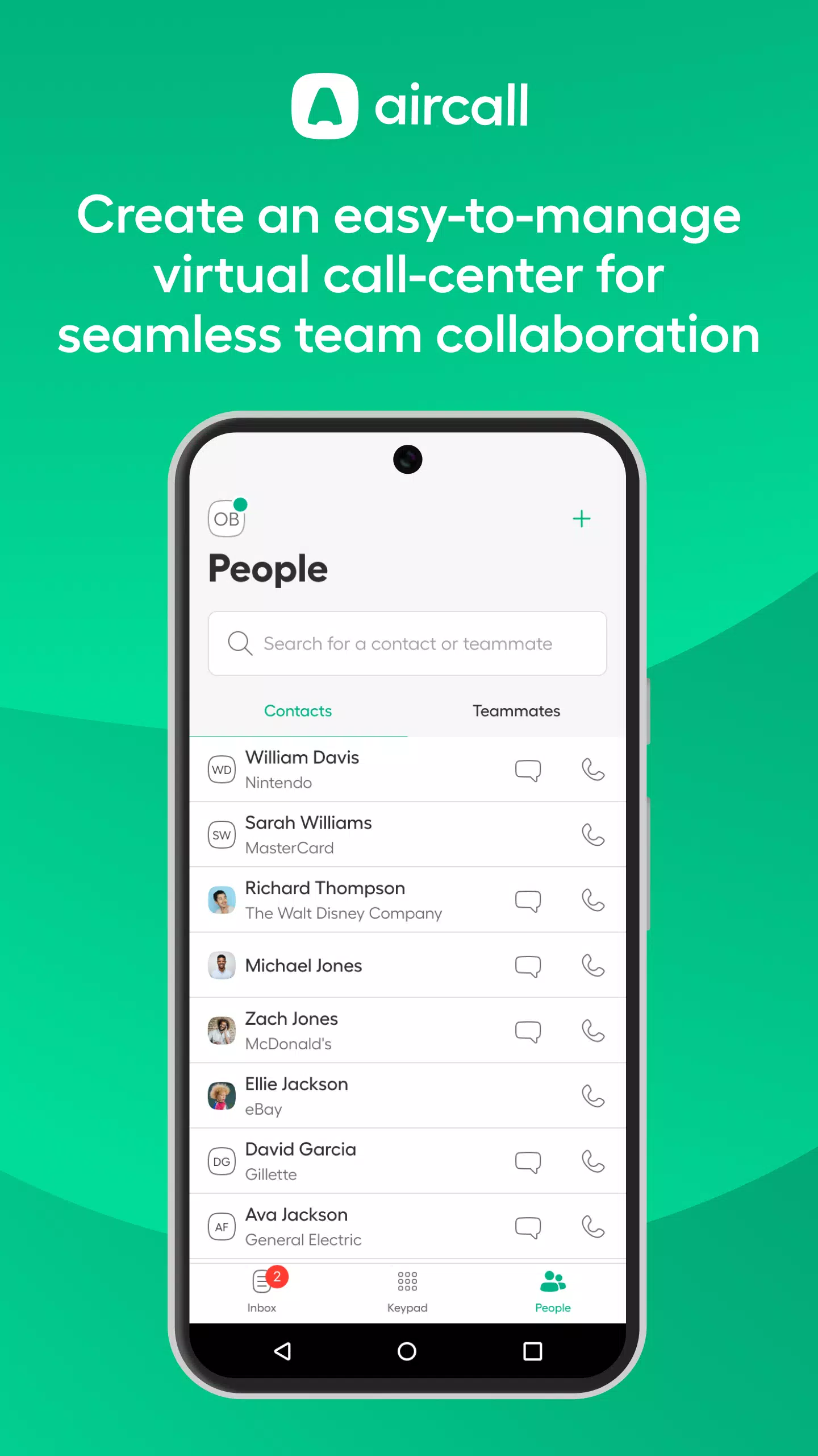 Aircall Screenshots