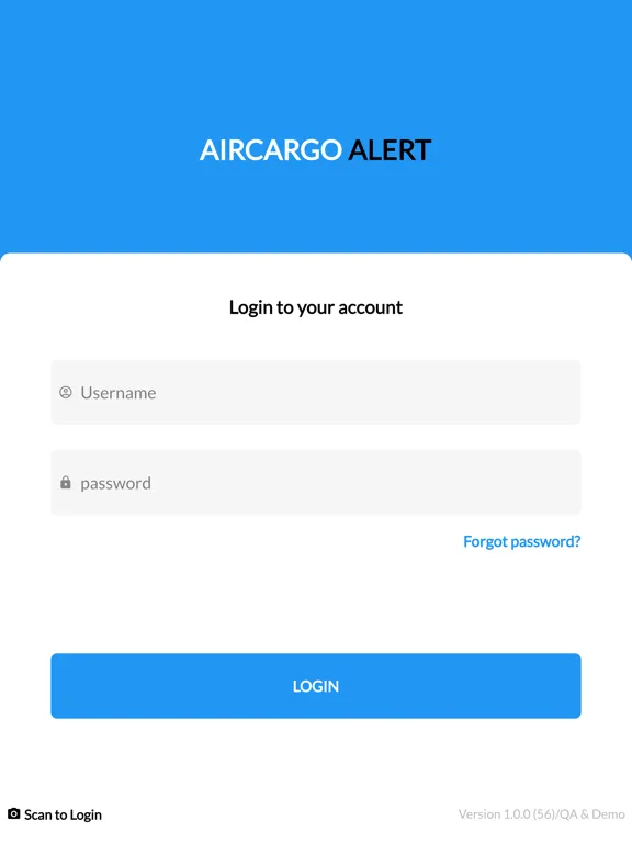 aircargo alert iPad  স্ক্রিনশট