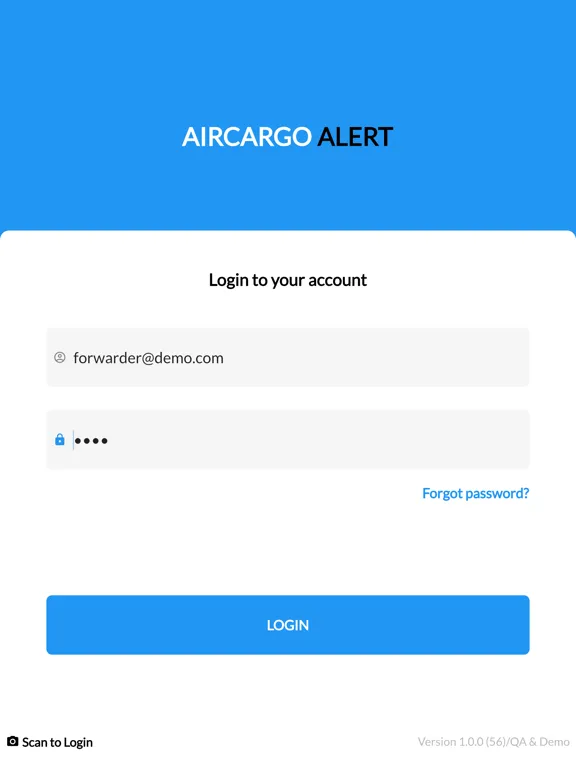 aircargo alert iPad  স্ক্রিনশট