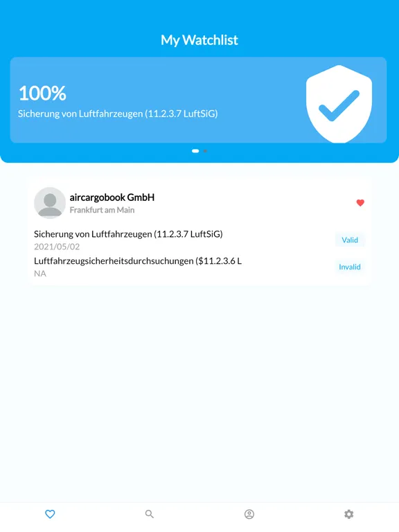 aircargo alert iPad  স্ক্রিনশট