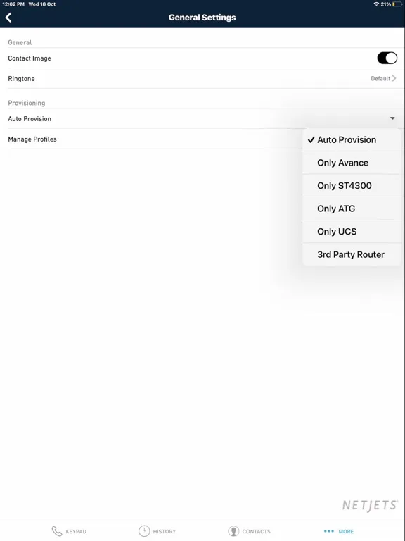 NetJets Skyline iPad  স্ক্রিনশট