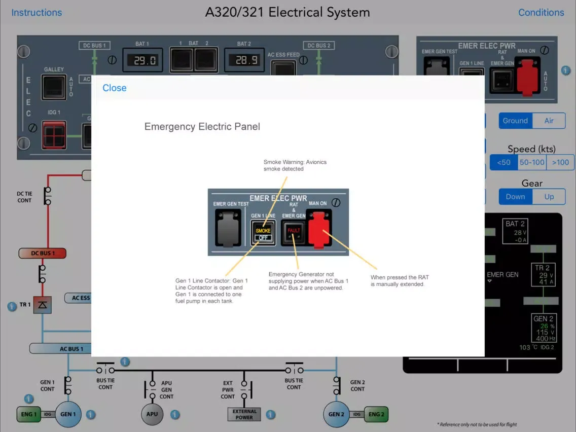 Airbus A320 Electrical Diagram iPad  Screenshots