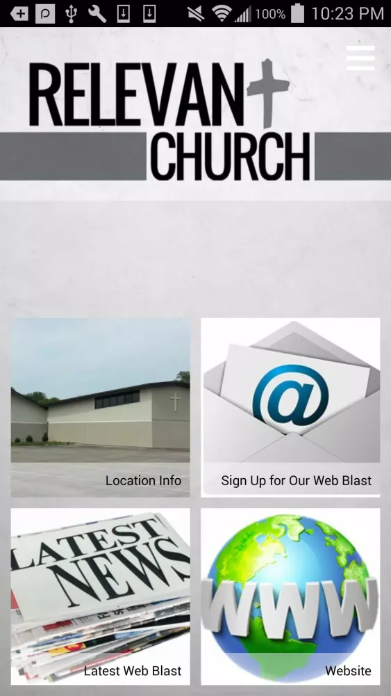 Capturas de tela do Relevant Church