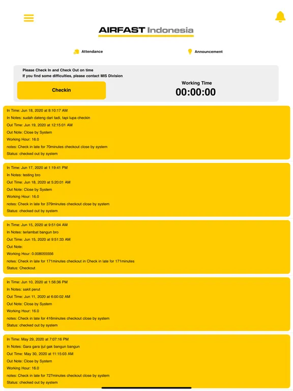 Capturas de pantalla de AIRFAST Management System iPad 