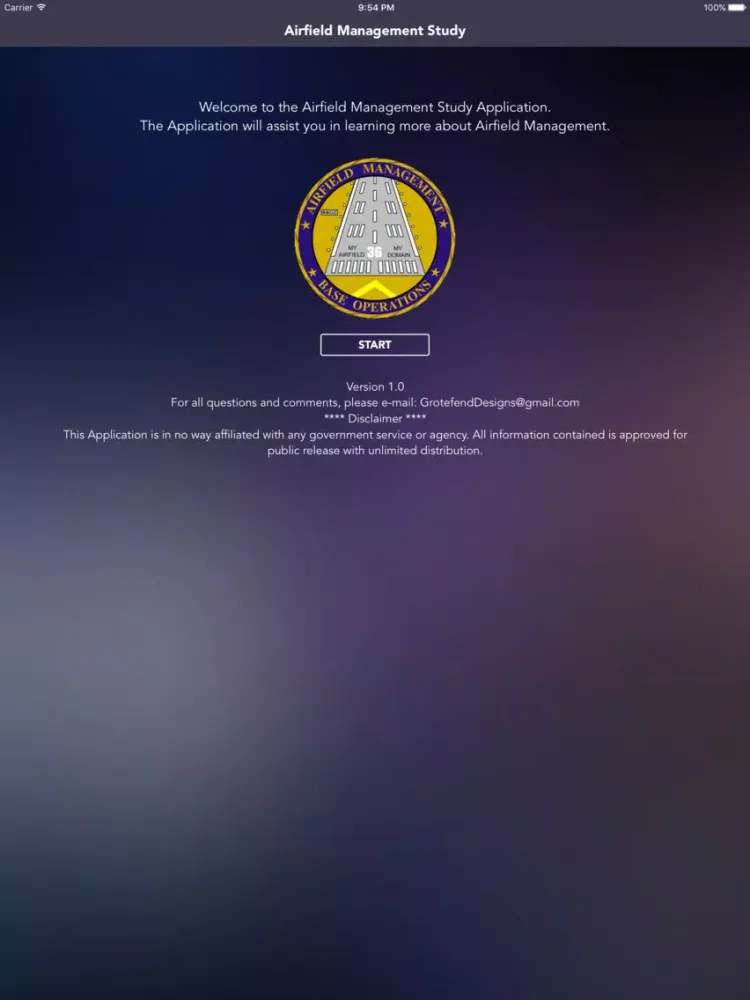 Zrzuty ekranu Airfield Management Study iPad 