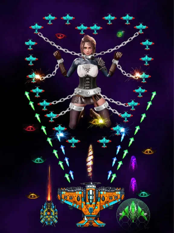 Zrzuty ekranu Galaxy Airplane Shooting Games iPad 