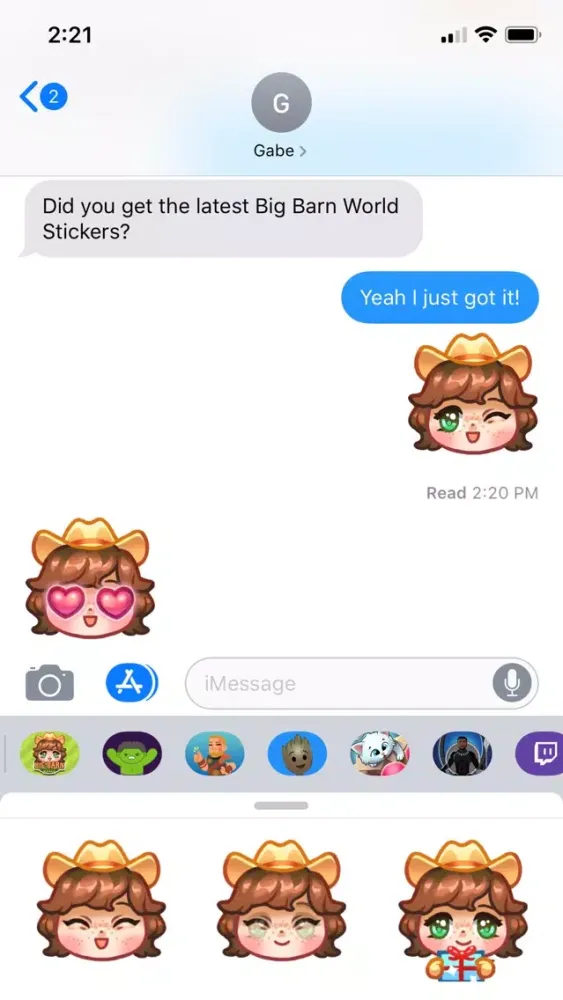Ảnh chụp màn hình của Big Barn World Stickers