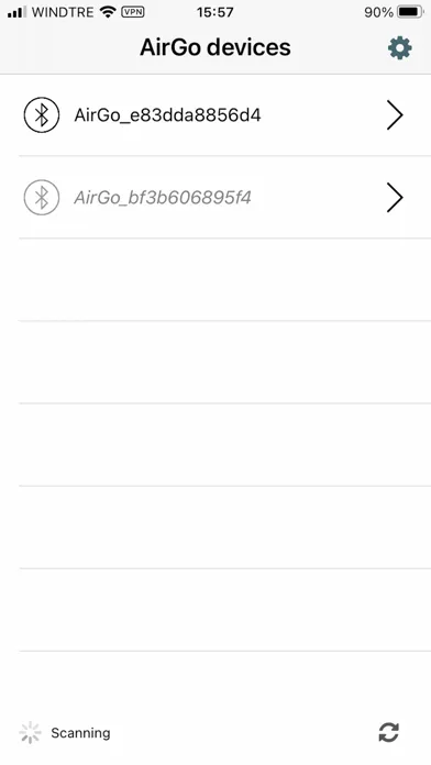 Tangkapan layar Airgo Bridge app