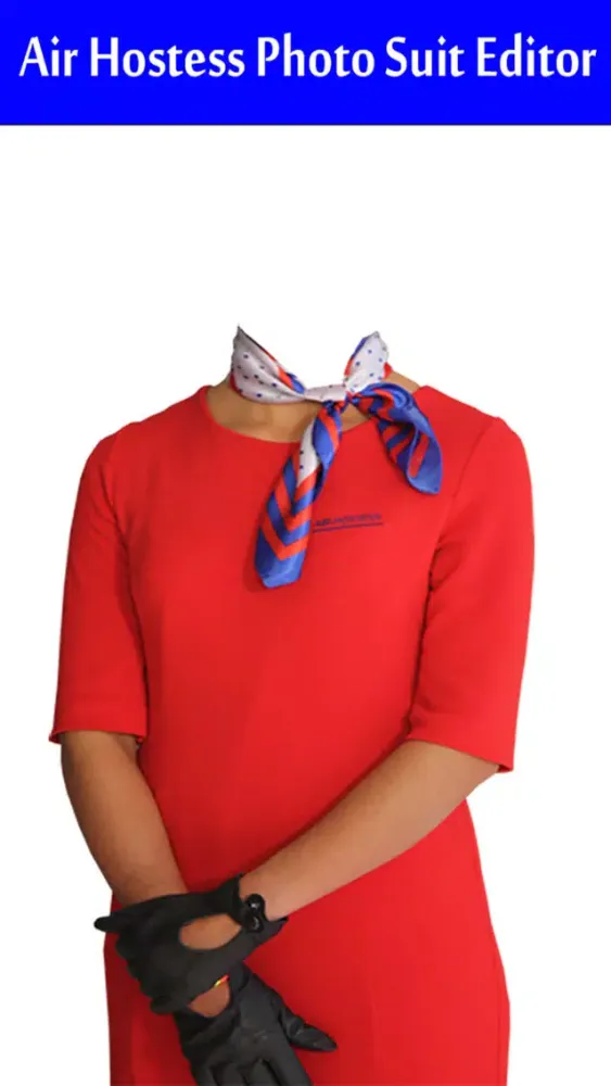 Tangkapan skrin Air Hostess Photo Suit Editor