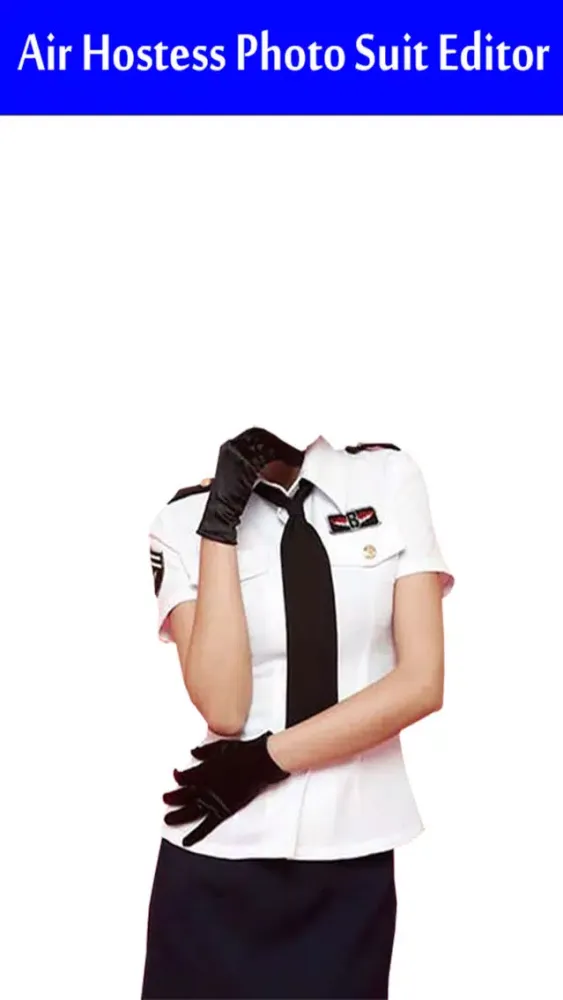 Tangkapan skrin Air Hostess Photo Suit Editor
