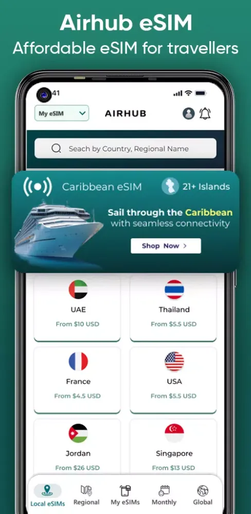 Скриншоты AirHub: eSIM Call & Data Plans