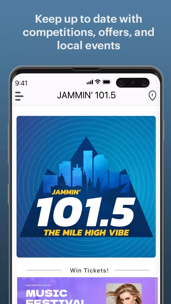Capturas de pantalla de JAMMIN' 101.5