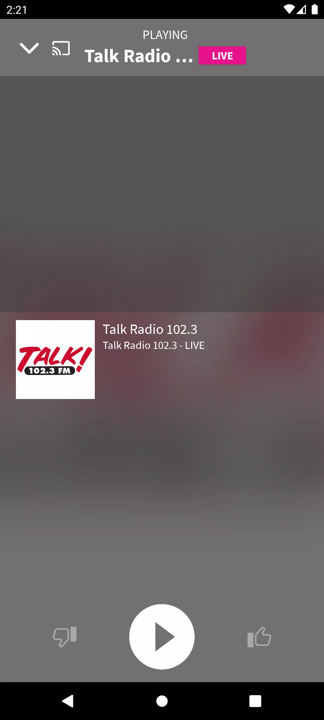 Talk Radio 102.3 Screenshots