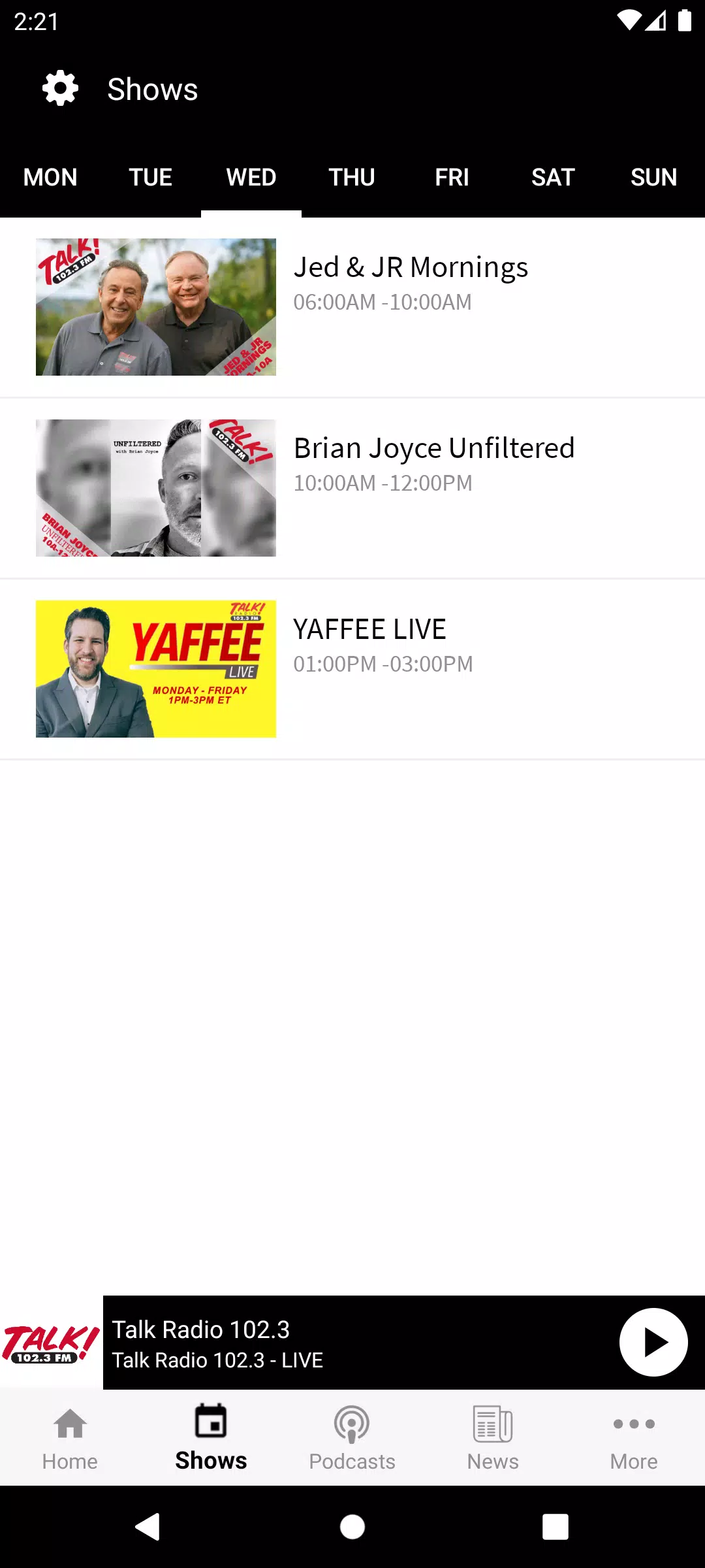 Talk Radio 102.3 Screenshots