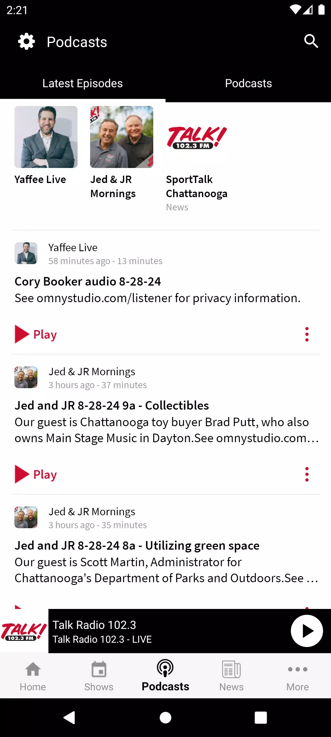 Talk Radio 102.3 Screenshots