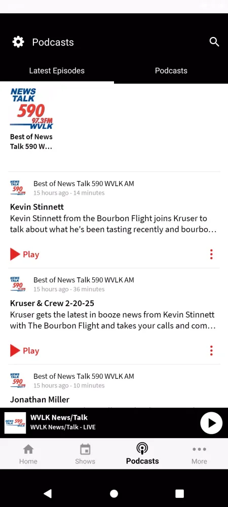 WVLK News/Talk Screenshots
