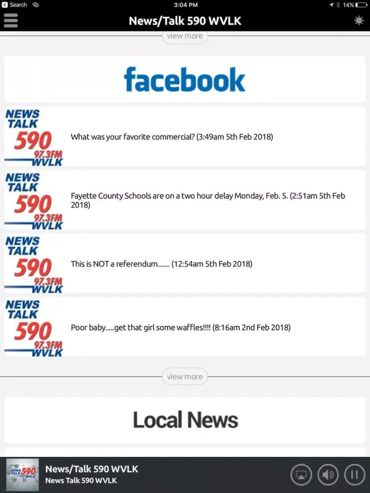 News Talk 590 WVLK iPad  Screenshots