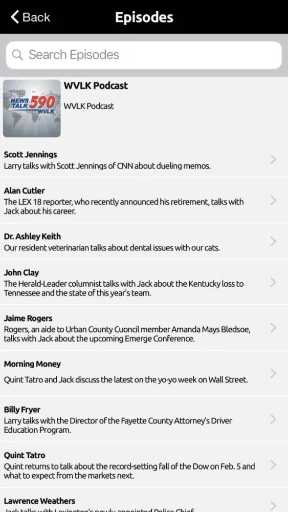 News Talk 590 WVLK Screenshots