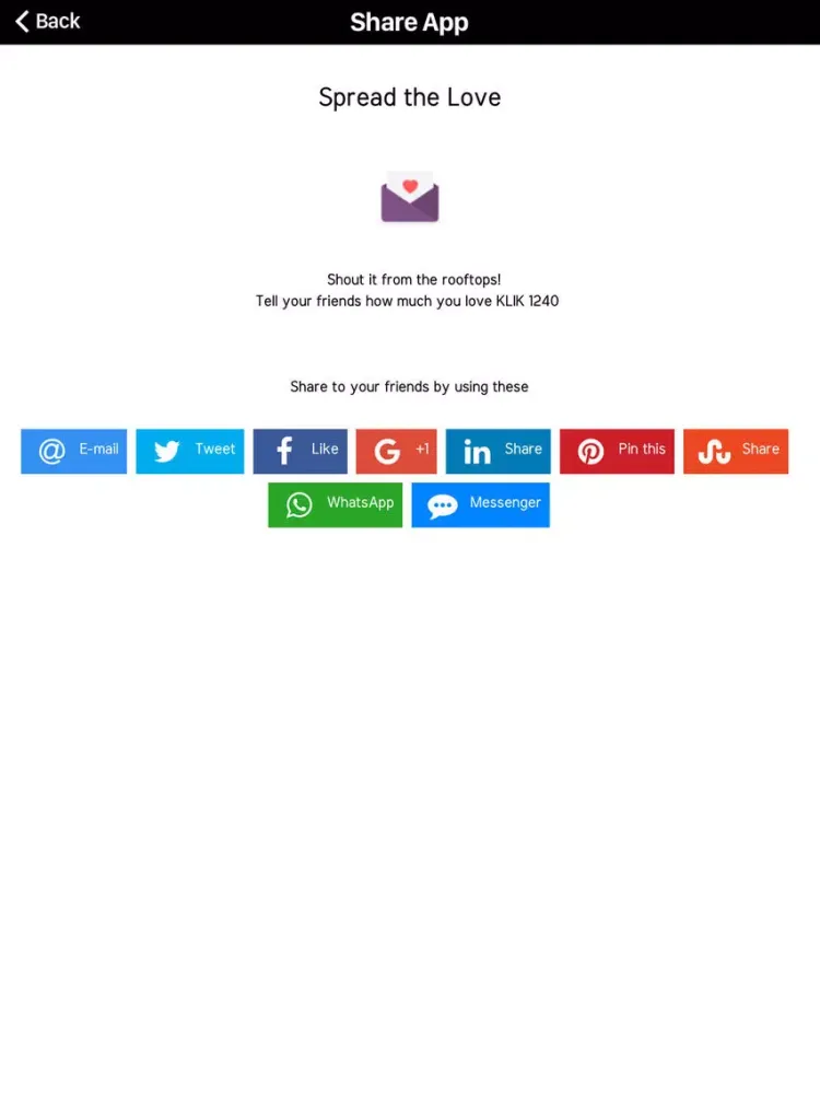 KLIK 1240 iPad  Screenshots