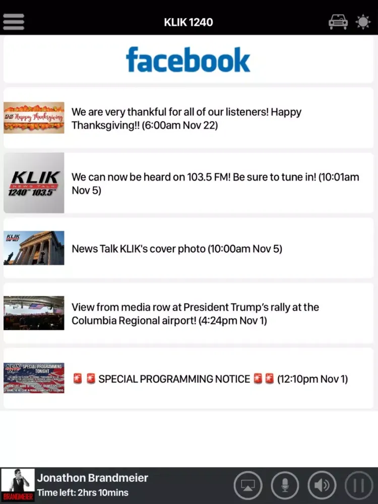 KLIK 1240 iPad  Screenshots
