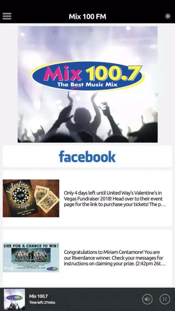 Скриншоты Mix 100 FM