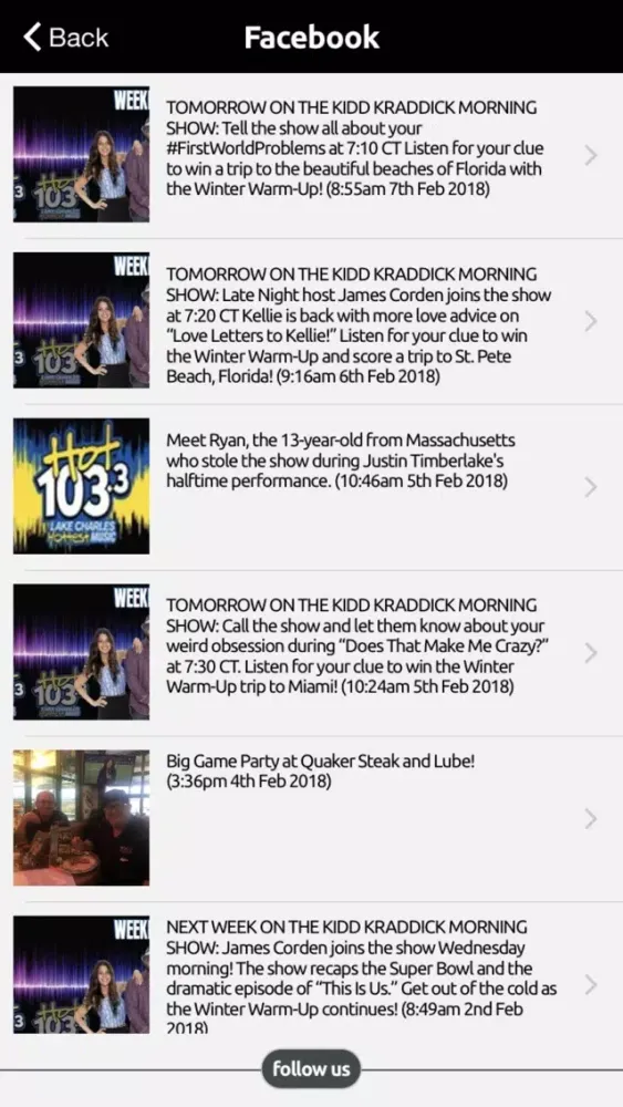 Hot 103.3 Screenshots