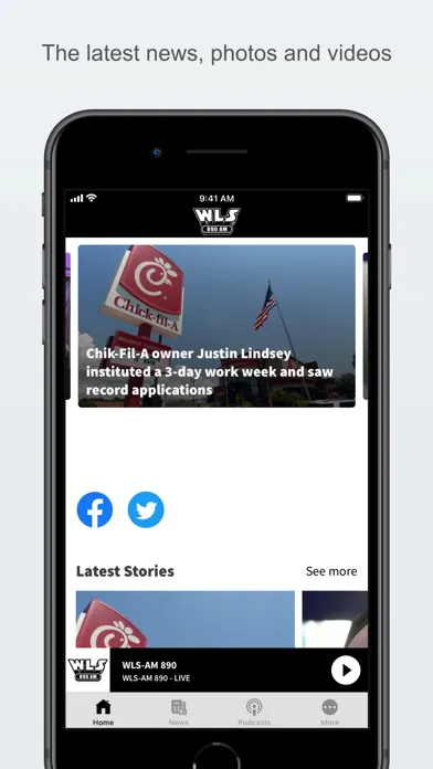 Capturas de pantalla de WLS-AM 890