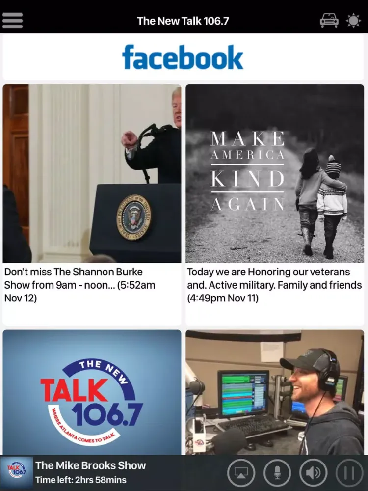 Captures d'écran de The New Talk 106.7 iPad 
