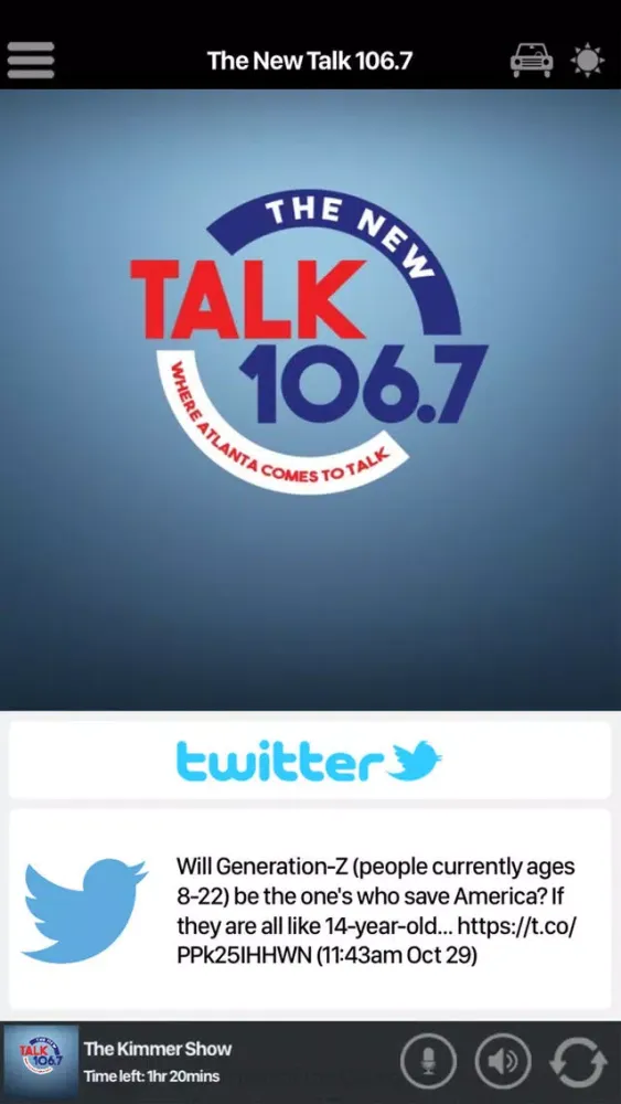 Captures d'écran de The New Talk 106.7