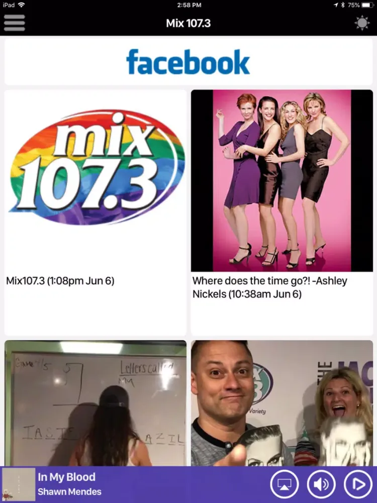 Zrzuty ekranu Mix 107.3 iPad 