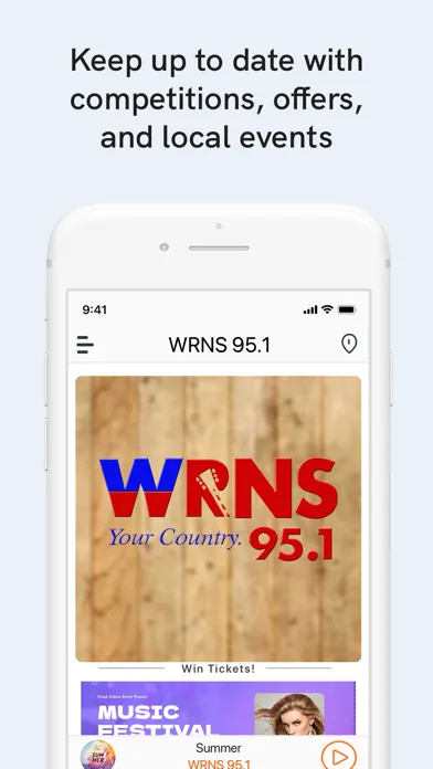 WRNS 95.1 Screenshots