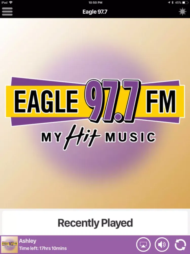 Zrzuty ekranu Eagle 97.7 iPad 