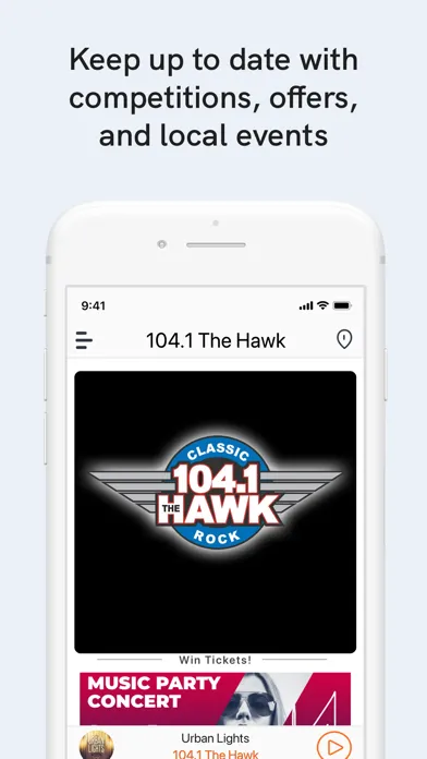 Capturas de pantalla de 104.1 The Hawk