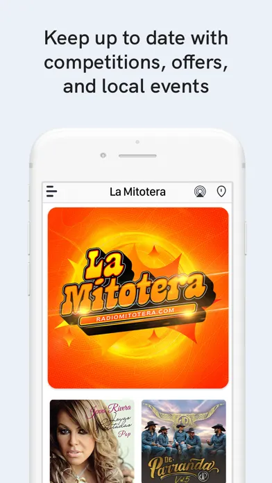 Captures d'écran de La Mitotera Radio