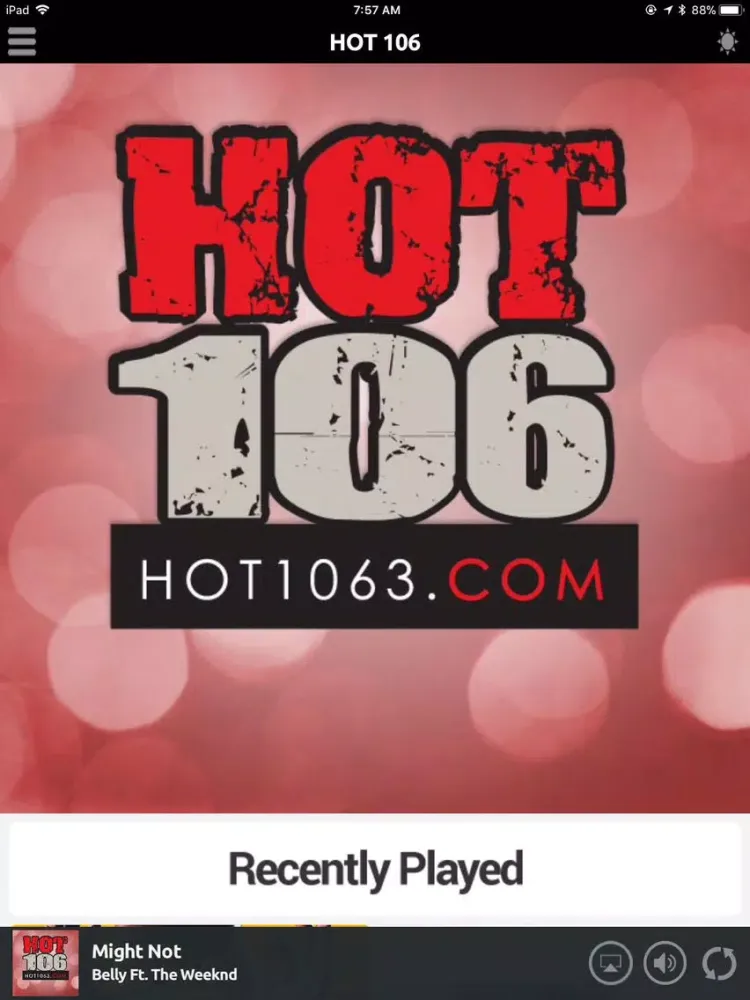 Screenshot di HOT 106 iPad 