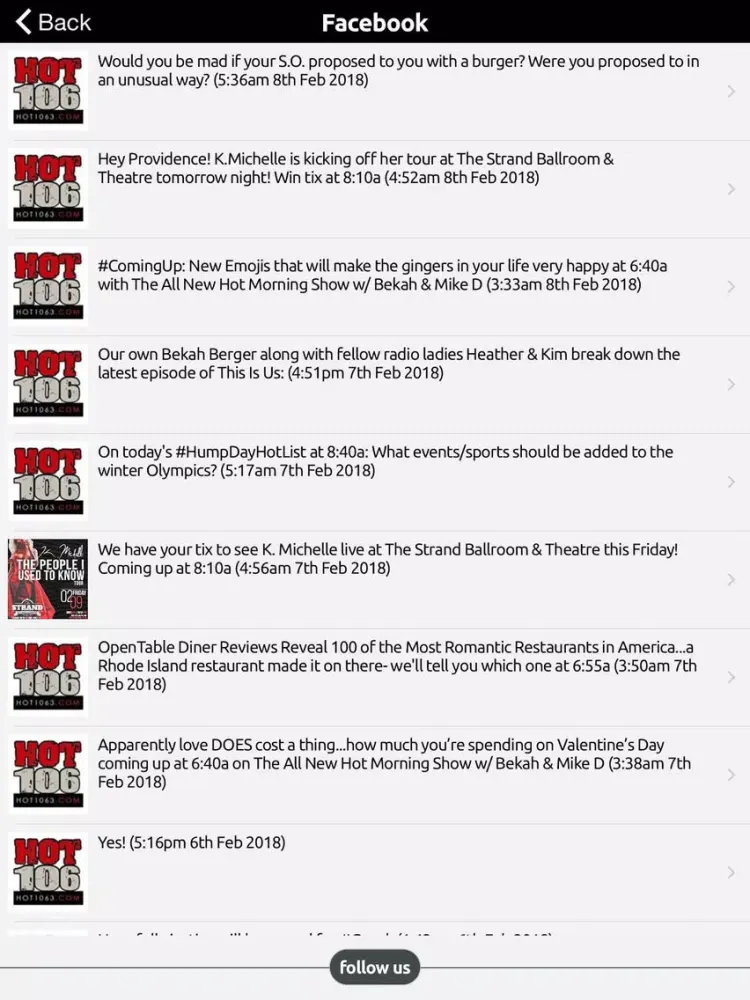 Screenshot di HOT 106 iPad 