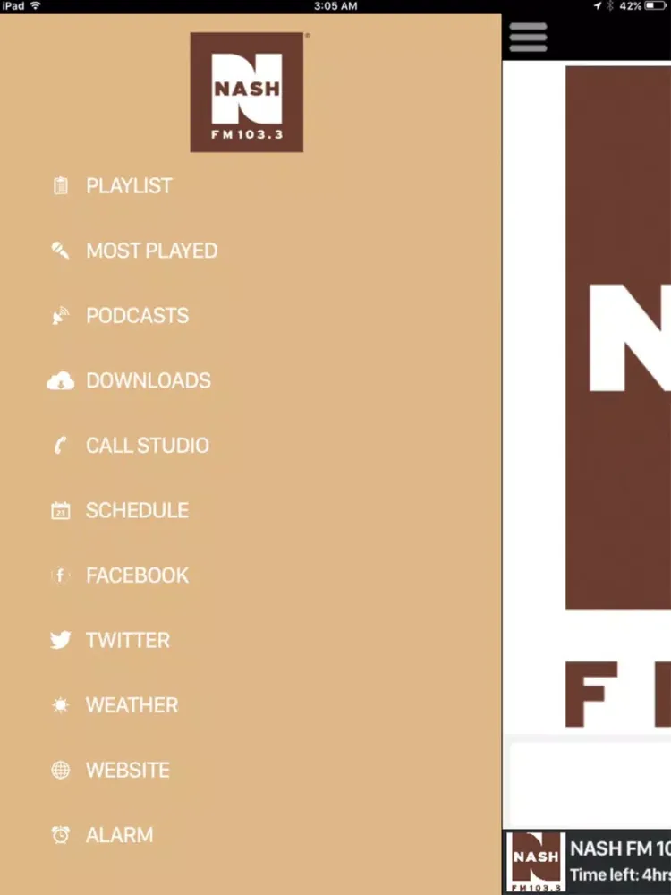 Скриншоты NASH FM 103.3 iPad 