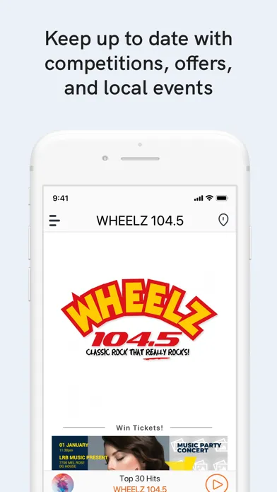 Capturas de tela do WHEELZ 104.5