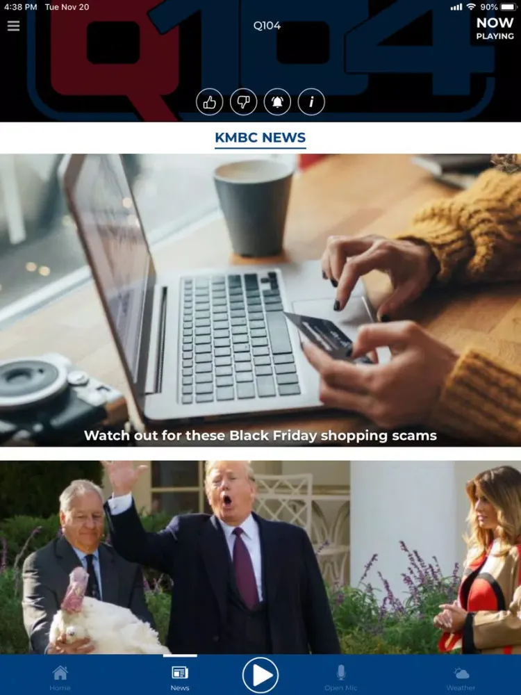 Zrzuty ekranu Q104 iPad 