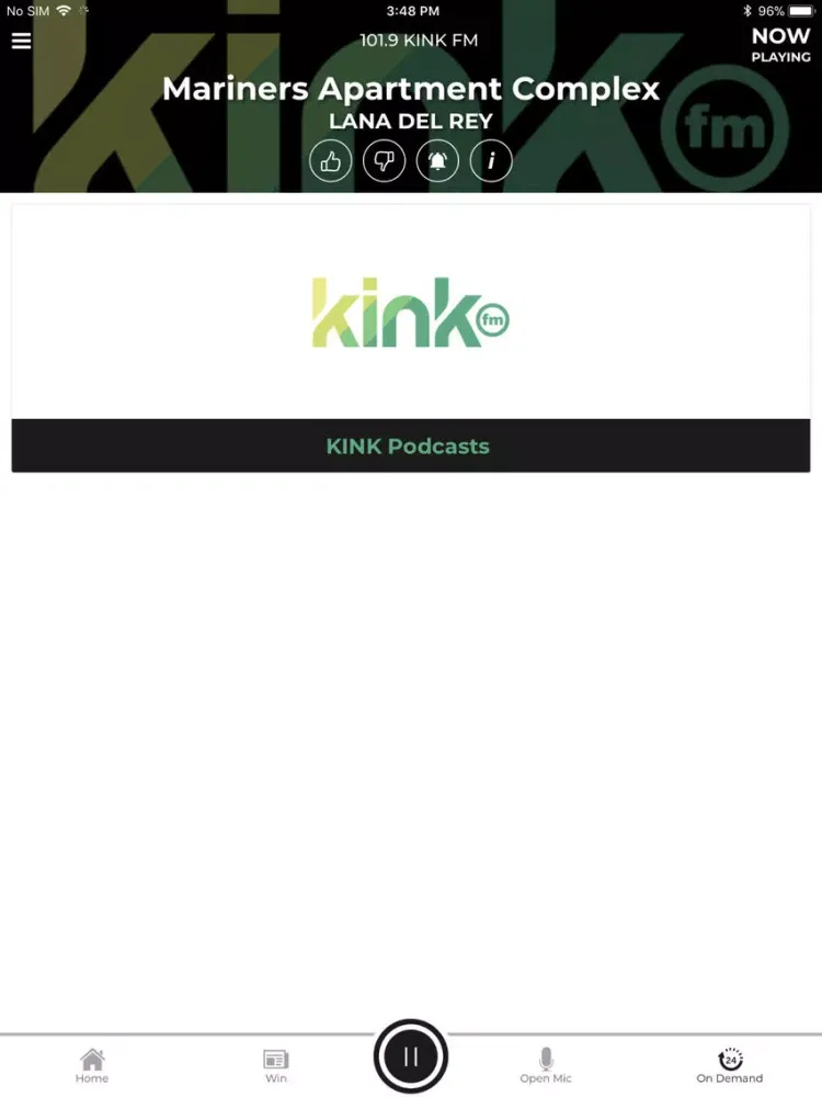 Captures d'écran de 101.9 KINK.fm Radio App iPad 