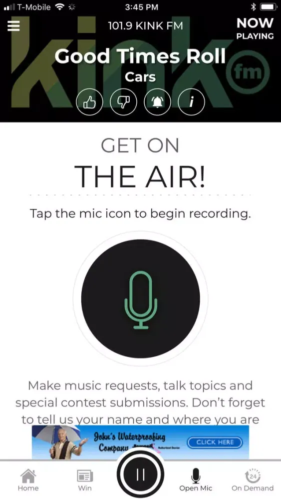 Captures d'écran de 101.9 KINK.fm Radio App