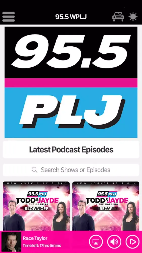 Ảnh chụp màn hình của 95.5 WPLJ