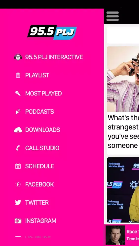 Ảnh chụp màn hình của 95.5 WPLJ