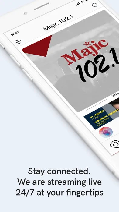 Tangkapan skrin Majic 102.1